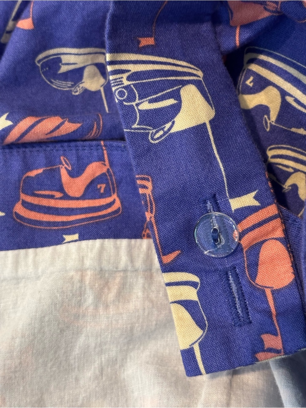Bea & Dot ModCloth Purple Bumper Car Print Sleeveless Fit Flare Dress 1X - Picture 8 of 10